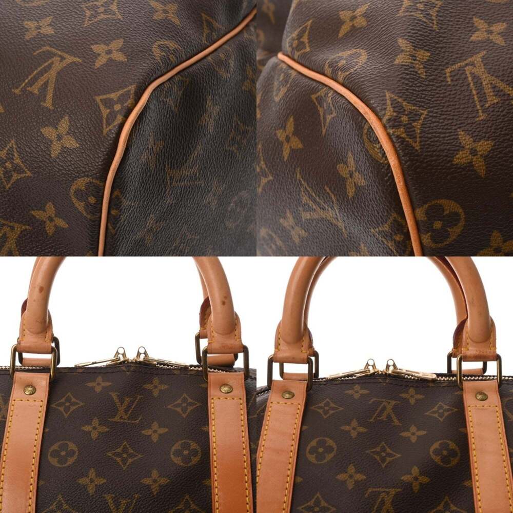 LOUIS VUITTON Brown Monogram Canvas Keepall 55 Boston Bag - Picture 9 of 11